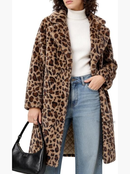 Jackets & Blazers - Faux Fur Open Front Coat Long Sleeve Loose Fit Jacket